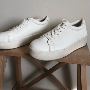 Steven by Steve Madden White Platform Sneaker